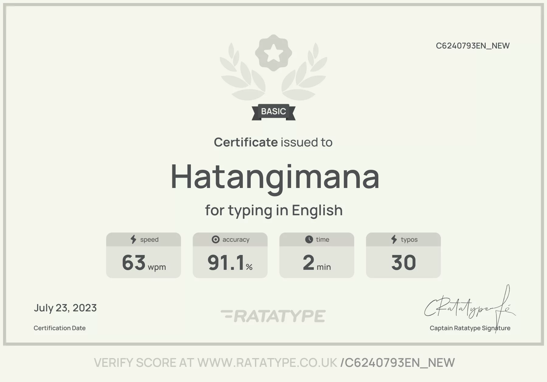 Improve my result