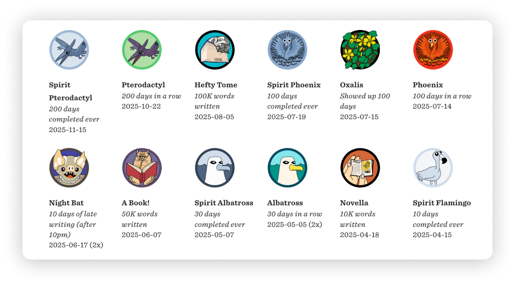 750words interface